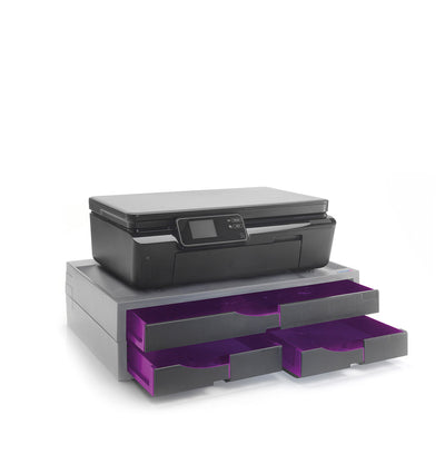 XL A3 / A4 Printer Holder with Colored Drawers