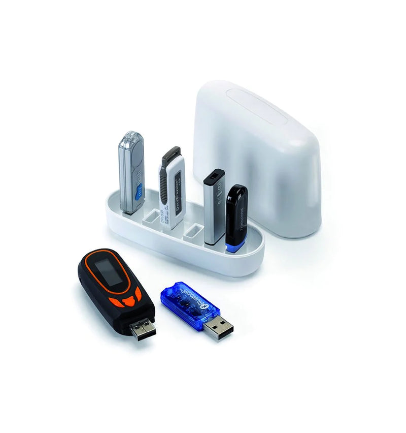 USB Carrier - USB flash drive holder - white