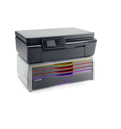 Armoire pour imprimante 4 tiroirs colorés